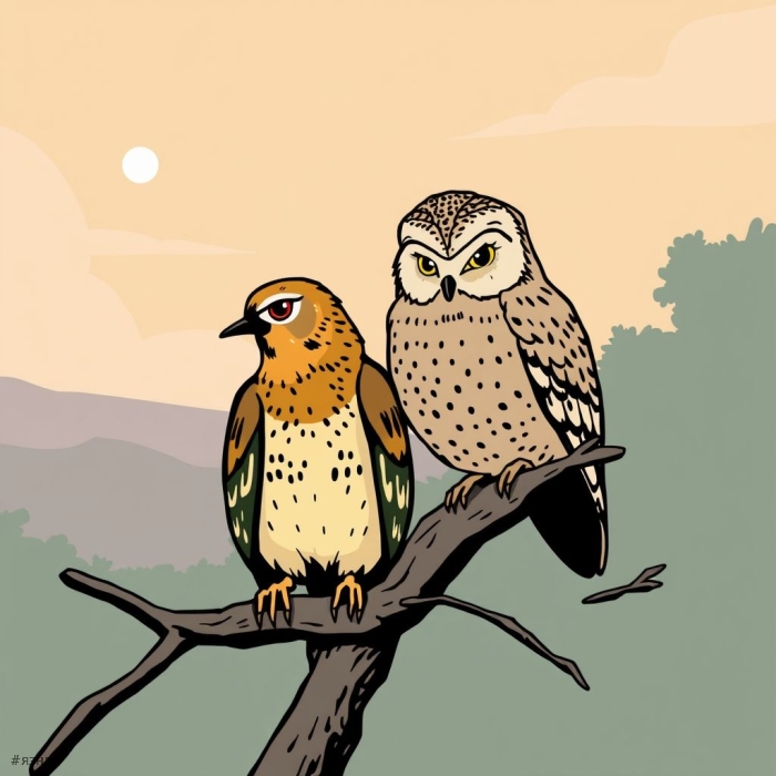 Жаворонок и сова