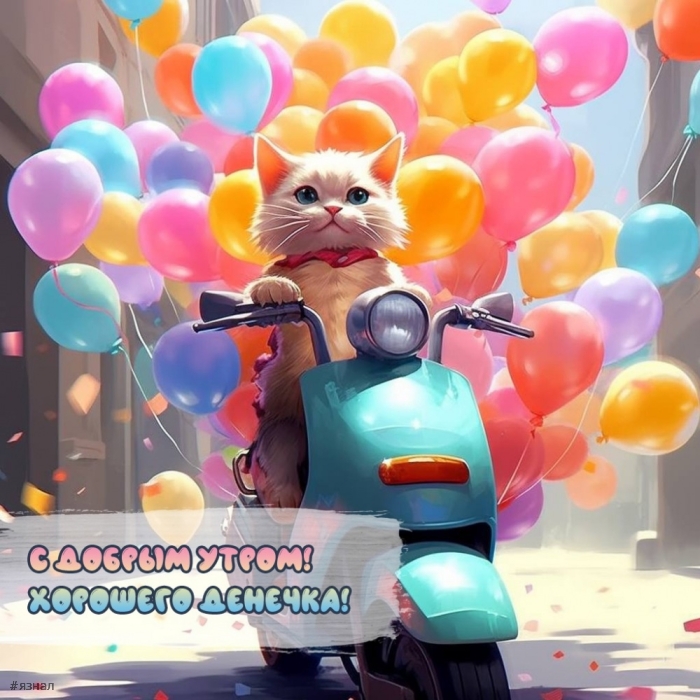 Доброе утро - картинки с котиками