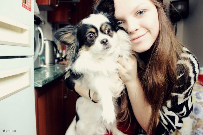 Весёлые девушки с собаками