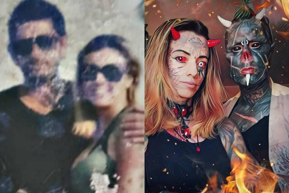 Бразилец Мишель Праддо, известный как "Человек-сатана", установил мировой рекорд по количеству рогов на голове