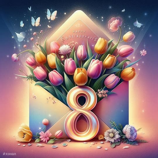 Картинки с пожеланиями на 8 марта