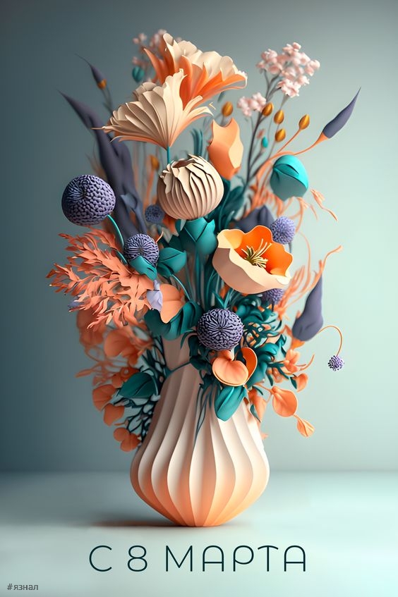 Картинки с пожеланиями на 8 марта