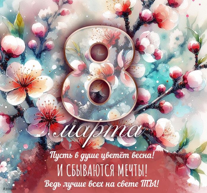 Картинки с пожеланиями на 8 марта