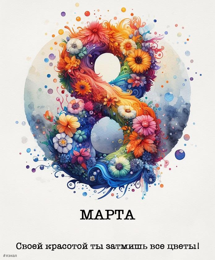 Картинки с пожеланиями на 8 марта