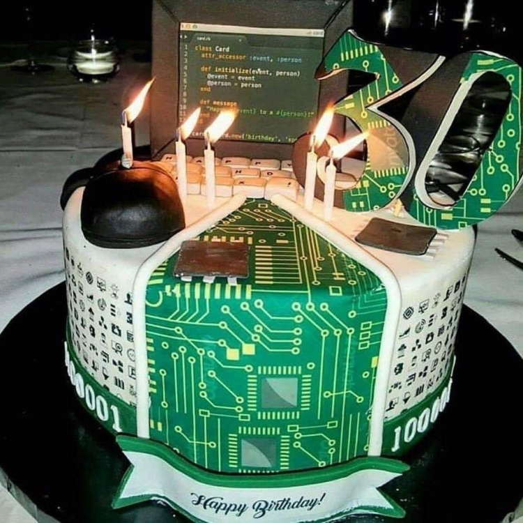 Лучшие красивые картинки с Днём рождения для айтишника